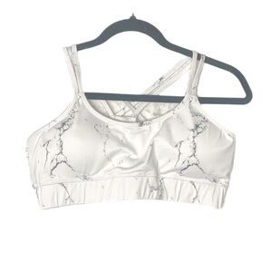 Elysian Buff Bunny Women’s White & Black Sports Bra Size L NWT